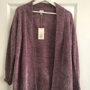 Chenille cardigan